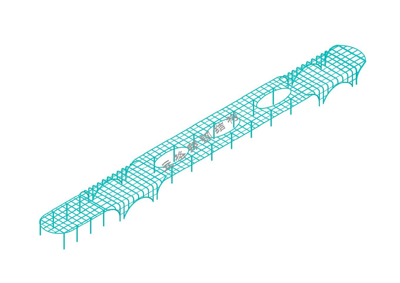 宜宾智轨T1线时代广场站模型